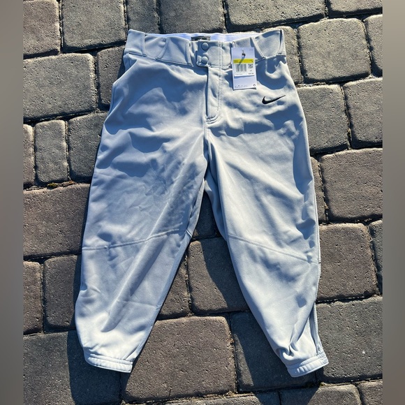 New Nike Vapor Select Knicker High Gray Baseball Pants Men’s Sz Small BQ6432-052 - Picture 1 of 6